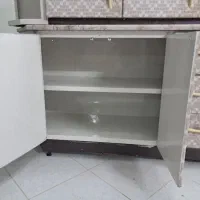 کابینت فلزی دو طبقه جادار + سینک و هود|آبچکان و نظمدهنده ظروف|مشهد, امام خمینی|دیوار