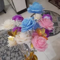 گل دست سازوگلدان