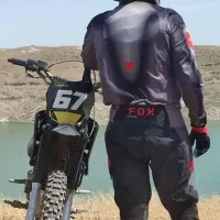 ست کراسی لباس موتور فکس اصل اصلی فیس ماسک شلوار
