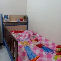 تخت یکنفره فلز و ام دی اف بدون تشک