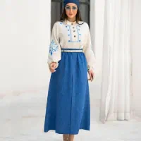 شومیز دامن گلدوزی شده(شانتون صوفیا)
