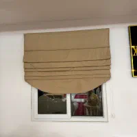 پرده رومن مخمل با میله پرده