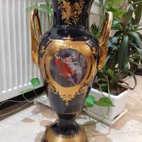 گلدان سورمه ای پایه دار