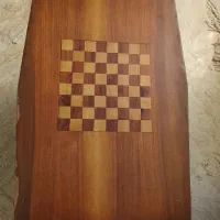 میز عسلی قدیمی شطرنج