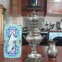 سماور دکوری ارتفاع ۳۴ سانت|کلکسیون اشیاء عتیقه|دورود, |دیوار