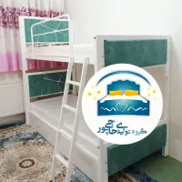 تخت خواب دو طبقه حاجی پور(تختخواب۲دونفره)تشک سپنتا