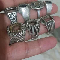 انگشتر رکاب خالی نقره