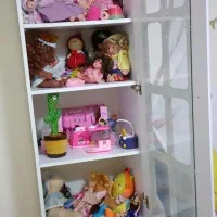 کتابخانه ویترین قفسه سالم در حد نو|کتابخانه، شلف، قفسههای دیواری|باغستان, |دیوار