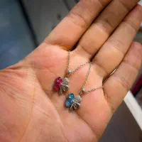 آویز های نقره ایتالیایی سنگ سوارسکی