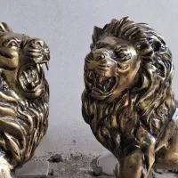 مجسمه برنز شیر