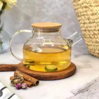 قوری پیرکس شامپاینی شعله مستقیم درب الماس دار|قوری، کتری، قهوهساز دستی|مشهد, رضاییه|دیوار