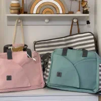 ساک مادر و نوزاد برند الا و ساک کوچکتر و تشک تعویض