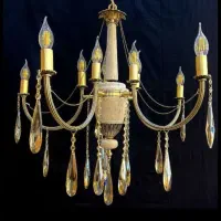 لوستر الماس. ترکیب سنگ برنج5+5روشنایی.Ap light 3