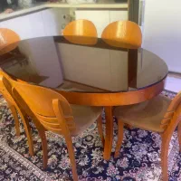 میز ناهار خوری بیضی|میز و صندلی غذاخوری|آشخانه, |دیوار