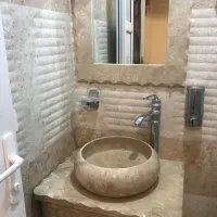 روشویی سنگی باشیرآب بلند