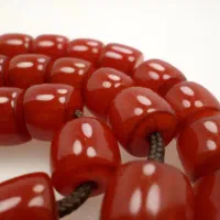 تسبیح کهربا۳۳عددی فاتورانی تراش تمام دست کد۳۱۲،۳۱۱|بدلیجات|سمنان, |دیوار