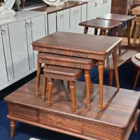 کد 1350 جلومبلی عسلی ۴تیکه ۷ تومن حراج کد 1350|مبلمان خانگی و میز عسلی|قم, قلعه کامکار|دیوار