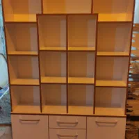 کتابخانه و کمد چوبی مدرن با کشو و طبقات|کتابخانه، شلف، قفسه‌های دیواری|تبریز, |دیوار