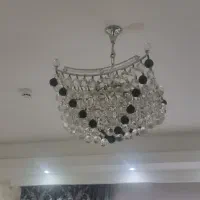 یک جفت لوستر تمام کریستال سالم