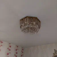 لوستر تمام کریستال ۱۲ لامپ