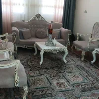 مبل ۷ نفره با میز ناهار خوری میزTV بوفه لوستر ۲عدد