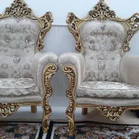 مبل استیل چوب گردو۷نفره بسیار شیک ومحکم|مبلمان خانگی و میز عسلی|قم, شهرک فاطمیه|دیوار
