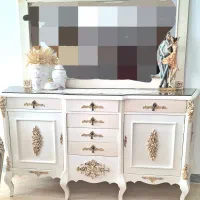 آینه کنسول تمام چوب