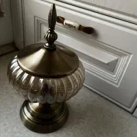 شکلات خوری شیشه ای و طرح برنز