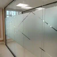برچسب مات کن شیشه لوزی شش ضلعی کننده پارتیشن|مصالح و تجهیزات ساختمان|تهران, ستارخان|دیوار