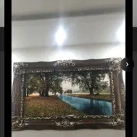 آینه تمام قد چوپ راش و تابلو فرش