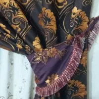 پرده 4متری پذیرایی|پرده، رانر، رومیزی|دهدشت, |دیوار