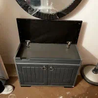 وسیله آرایشگری-پاف،کنسول وجاکفشی+آینه گرد دیوارکوب|مبلمان خانگی و میز عسلی|قزوین, |دیوار