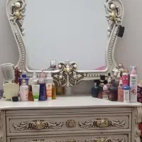 میز ارایش تک سلطنتی چوبی