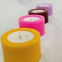 شمع فانوسی رنگی