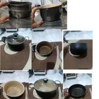 ۵تا قابلمه و یک ماهیتابه کارکرده تفلون