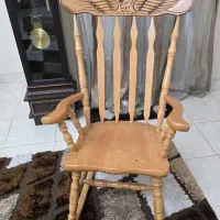 صندلی گهواره‌ای چوبی