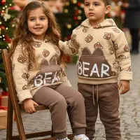 پوشاک ونوس ترکونده ، هودی شلوار توکرکی دو رو چاپ