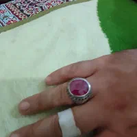 انگشتر نقره یاقوت بزرگ افریقایی|جواهرات|سنندج, |دیوار