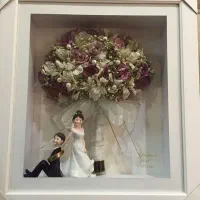 دسته گل عروس و خاطراتش رو قاب میکنیم|گل مصنوعی|یاسوج, |دیوار