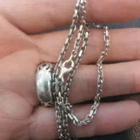 ساعت و زنجیر نقره