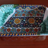 ظرف خیار خوری قدیمی، جایخی کریستال و کلی ظروف دیگه