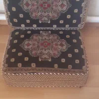 پشتی دستبافت ابریشم رج ۵۰ پانزده میلیون