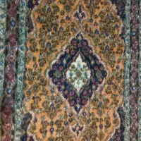 یک جفت فرش دست بافت ابریشم عالی|فرش|اردبیل, |دیوار