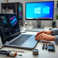 تعمیر فوری لپتاپ،ارتقاء SSD/RAM ،نصب ویندوز در محل