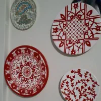 بشقاب دیوارکوب سفالی|مجسمه، تندیس، ماکت|تهران, درب دوم|دیوار