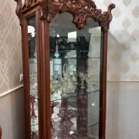 ویترین منبت چوبی