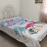 تخت دو نفره فرفوژه سفید