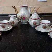سرویس چایخوری آنتیک صدفی ژاپنی