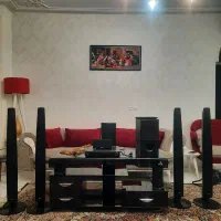 سینمای خانگی الجی و میز تیوی شیشه ای