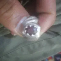 رکاب کار استاد مهد وسنگ یاقوت آب اناری معدنی